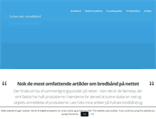 Tablet Screenshot of internet-bredbaand.dk